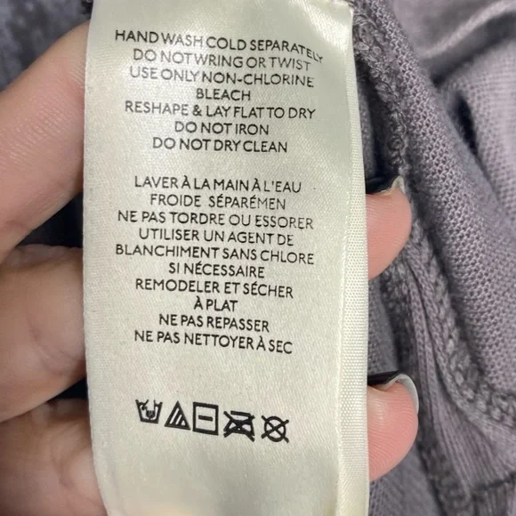 We The Free Gray Graphic T-Shirt Dress with Black Sequin Sleeves - Picture 8 of 9